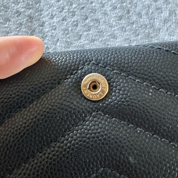 Authentic- YSL Cassandra Ultra Compact- Wallet -Tri fold - Picture 8 of 14